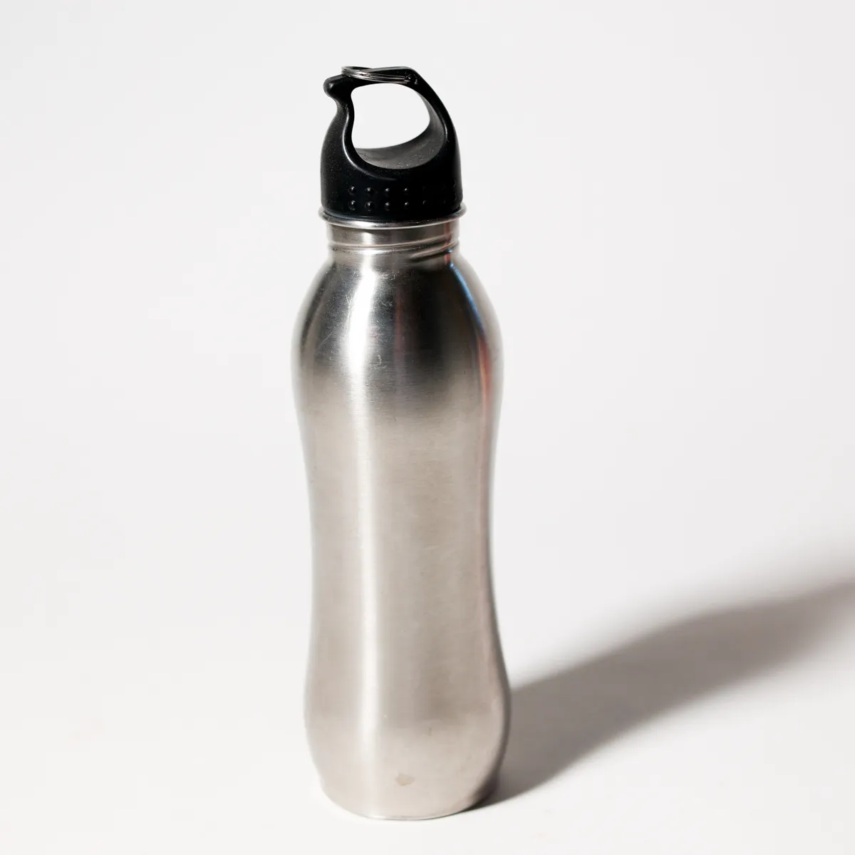 Brushed Stainless Steel Modern Reusable Water Bottle
