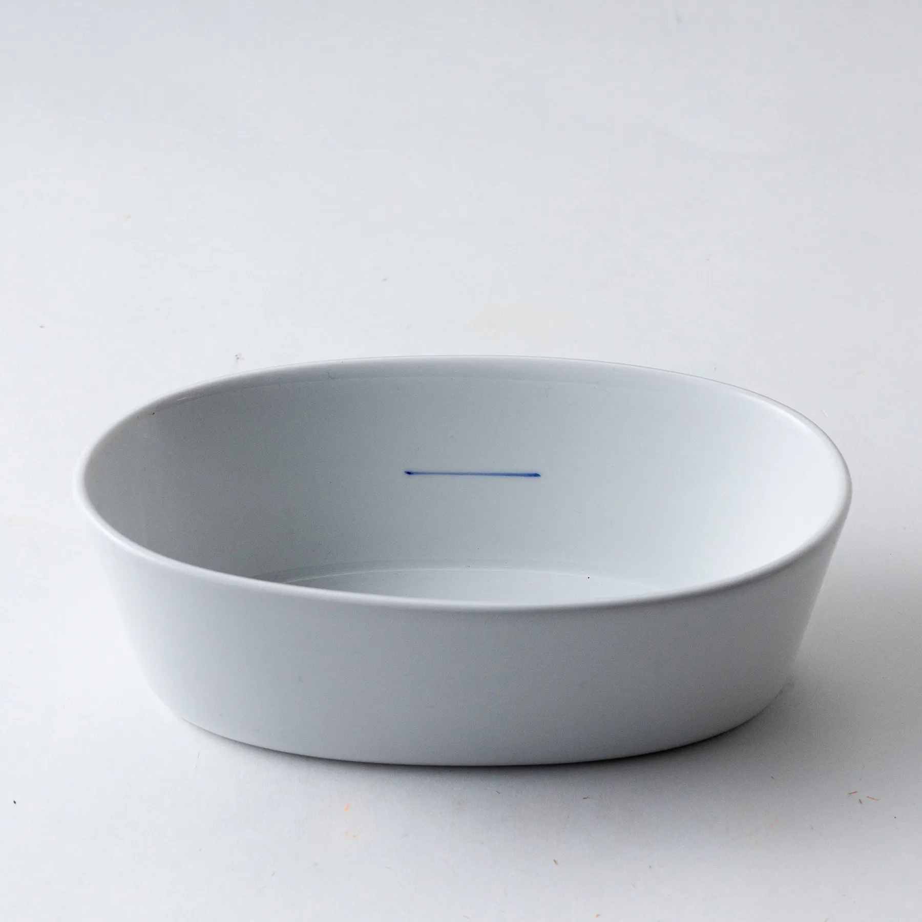 Long White Oval Bowl Wilkie New Bone Porcelain Pie Dish