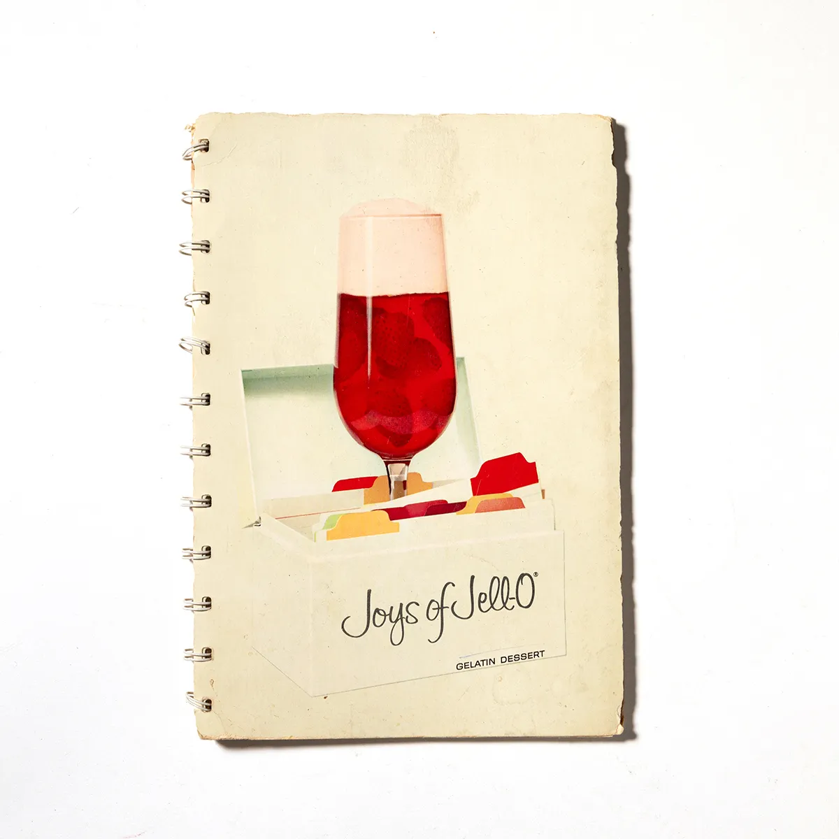 Vintage 1960s Joys of Jello Spiral Bound cookbook