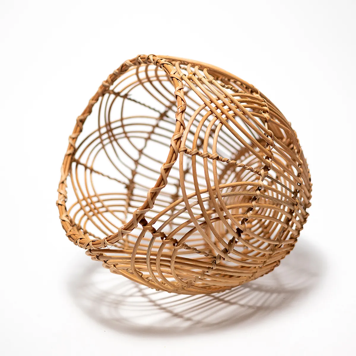 Small Thinly Woven Wicker Basket - Garden, Home decor