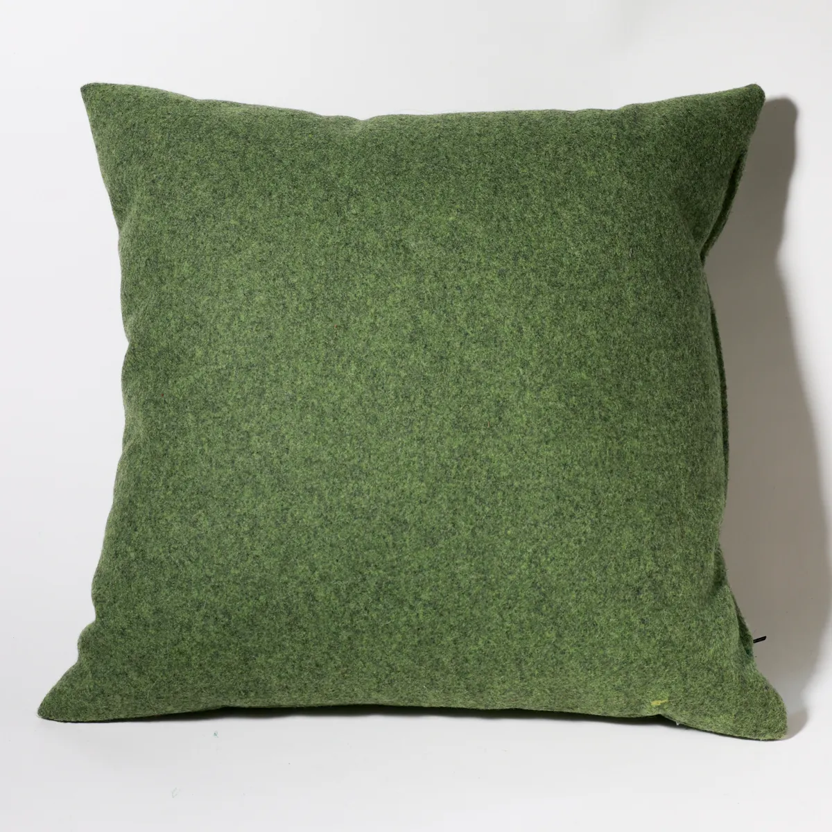 Sage Green Wool Felt Modern Square Throw Pillow