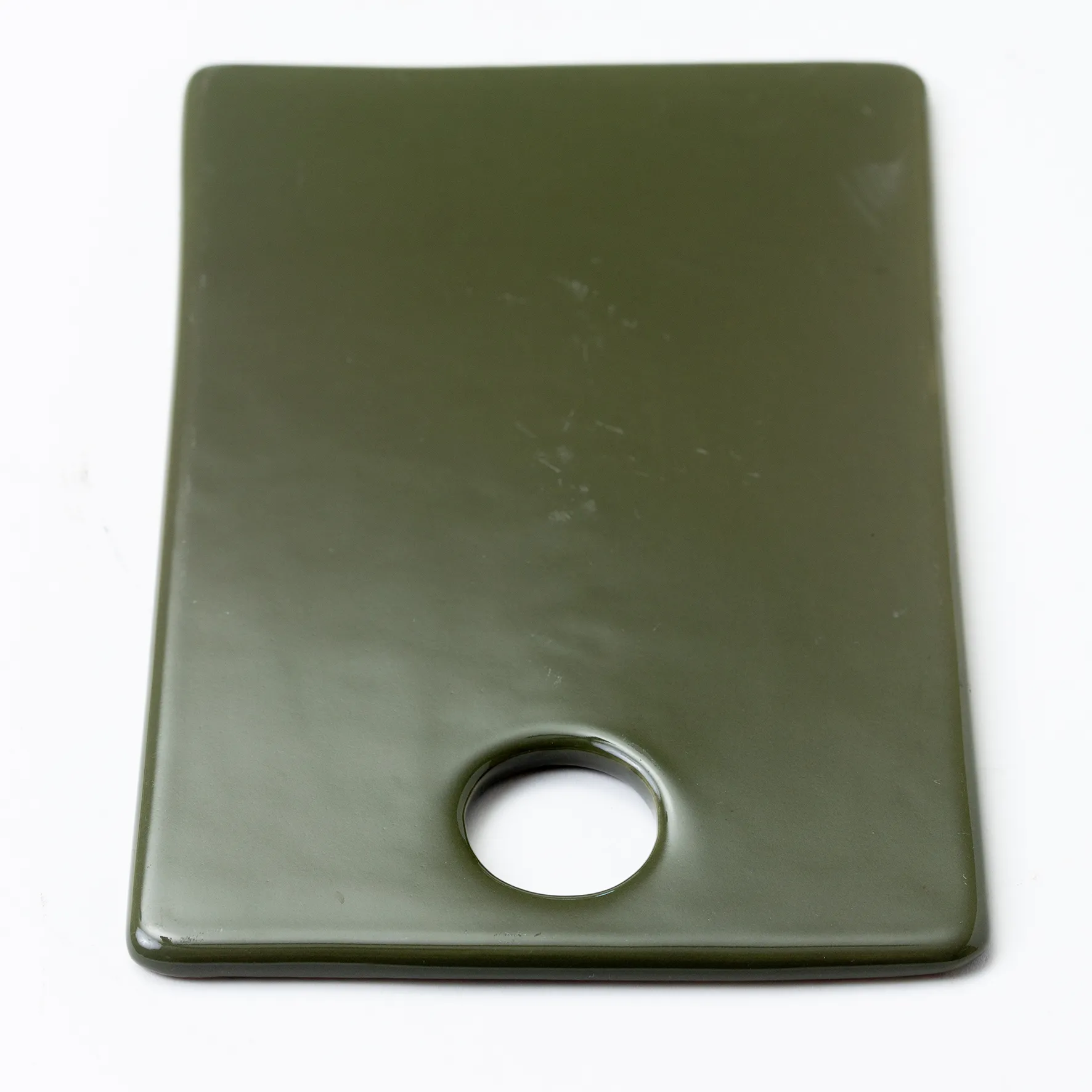 Olive Green Ceramic Cheese Board