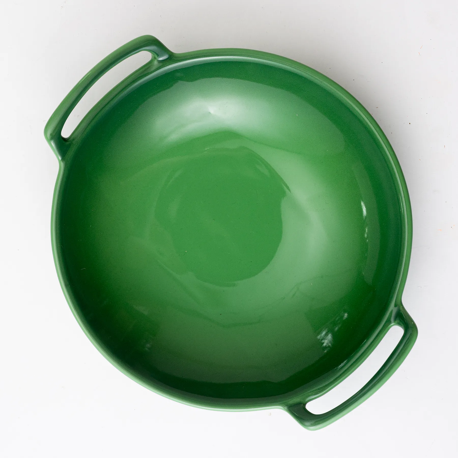 Le Creuset Green Wok Bowl with Handles