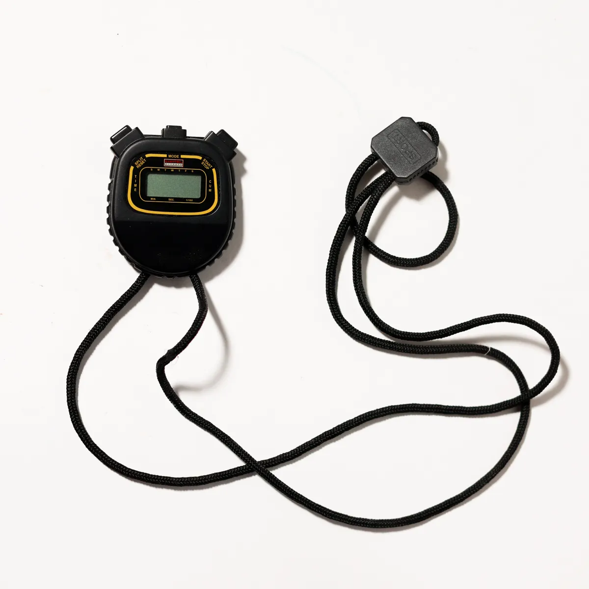 Black Digital LCD Sports Stopwatch Coaching Timer