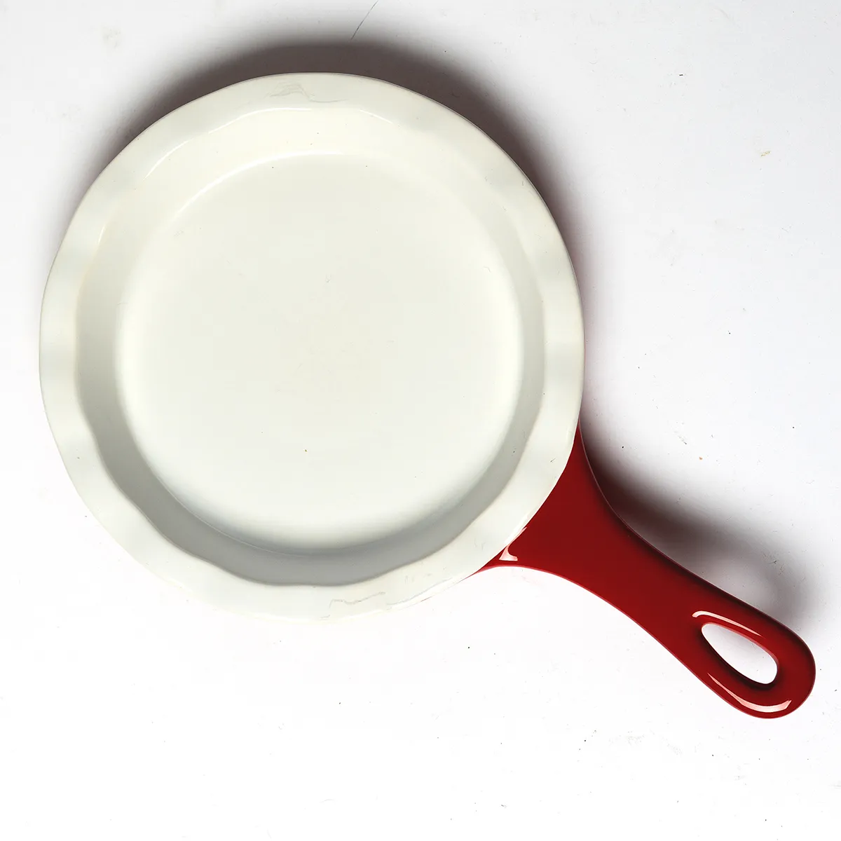 Mini Red Stoneware pan from Modern Gourmet Foods Handled Wavy Edge Mini pie plate