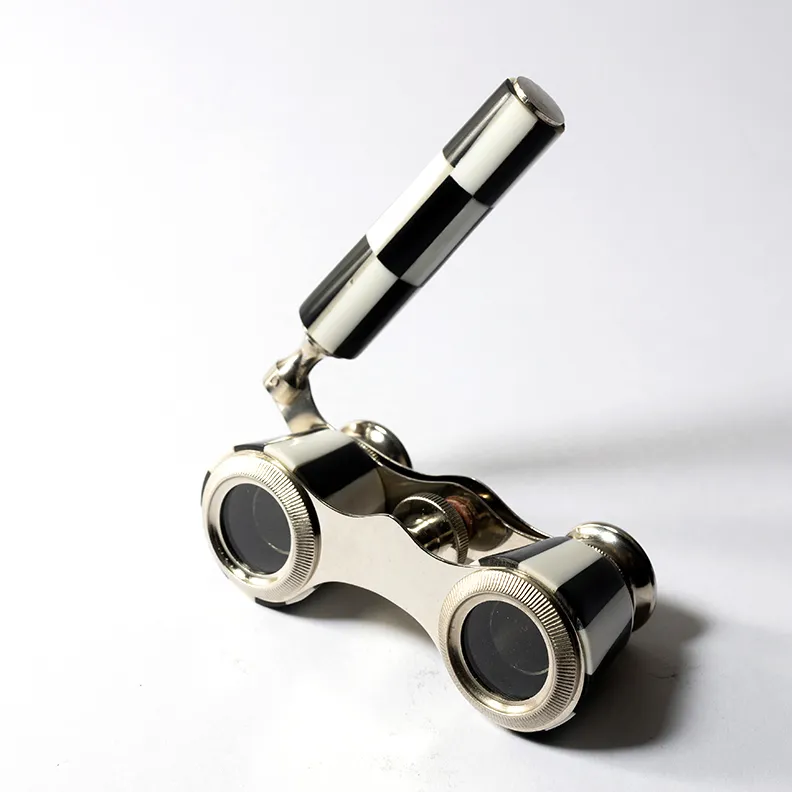 Black and White Alice in Wonderland Opera Glasses