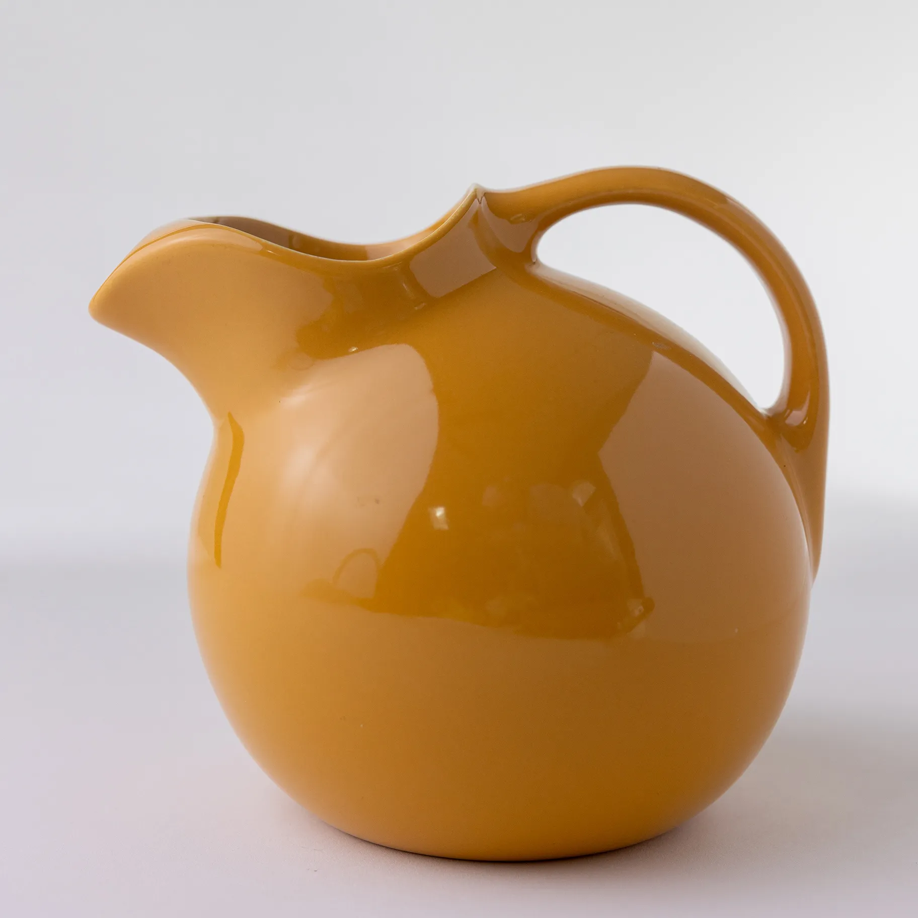 Yellow Globe Pitcher - 8" x 7"