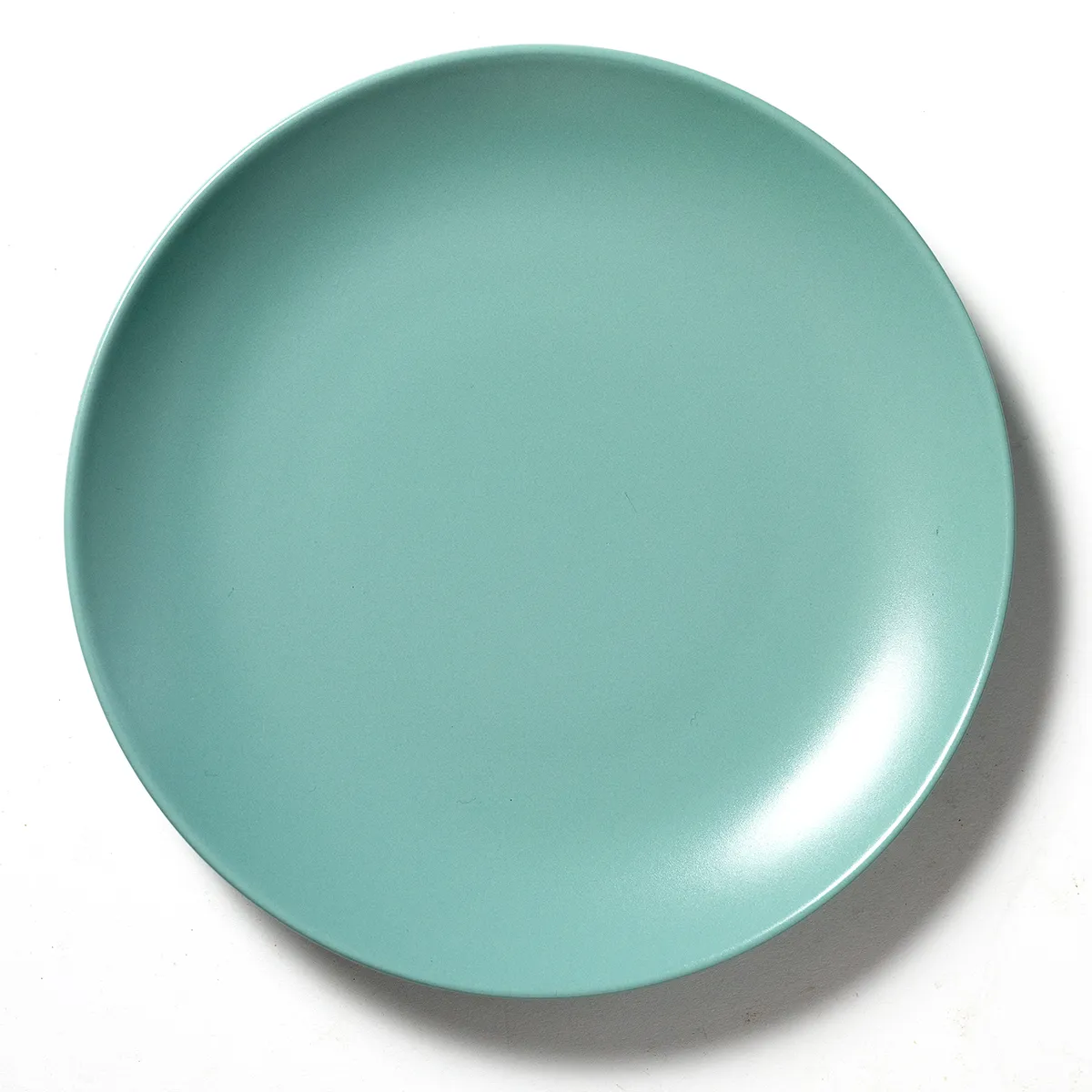Pale Matte Teal, Turquoise Blue Salad Plates