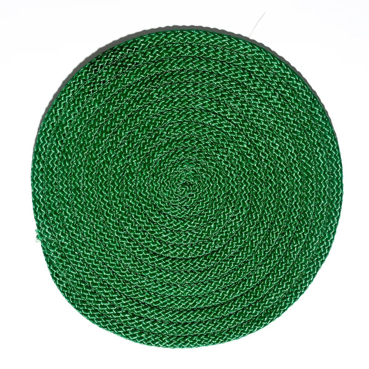 Medium sized corded Dark Green Trivet - 10"