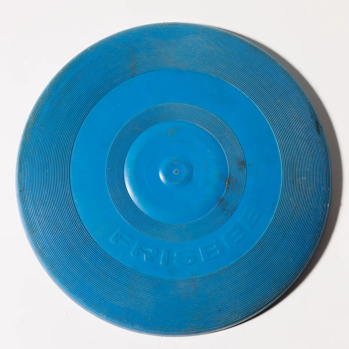 Vintage Solid Blue Plastic Frisbee 80s