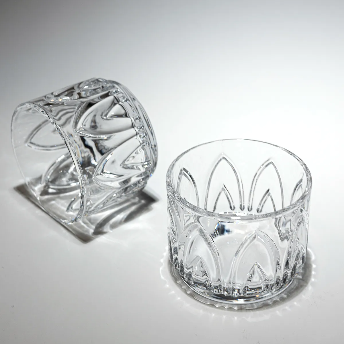 GLASSIQUE CADEAU Vintage Art Deco Crystal Lowball Cocktail Glasses 
