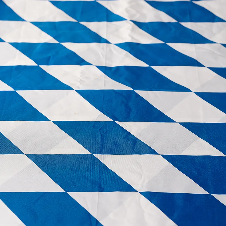 Tablecloth Blue and White flag of Bavaria - 108" x 50"