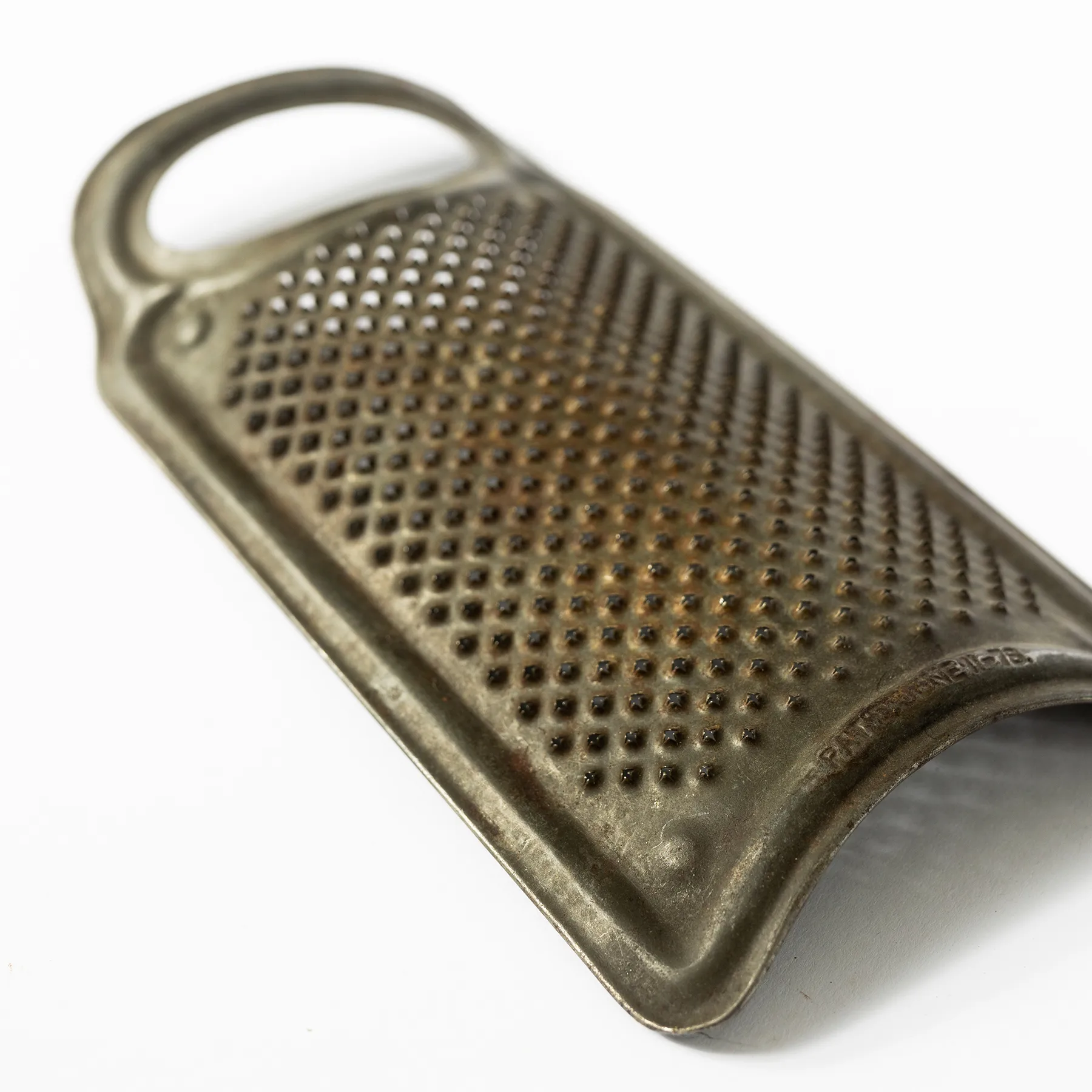 Antique Cheese Grater Metal Patina - 9.5"