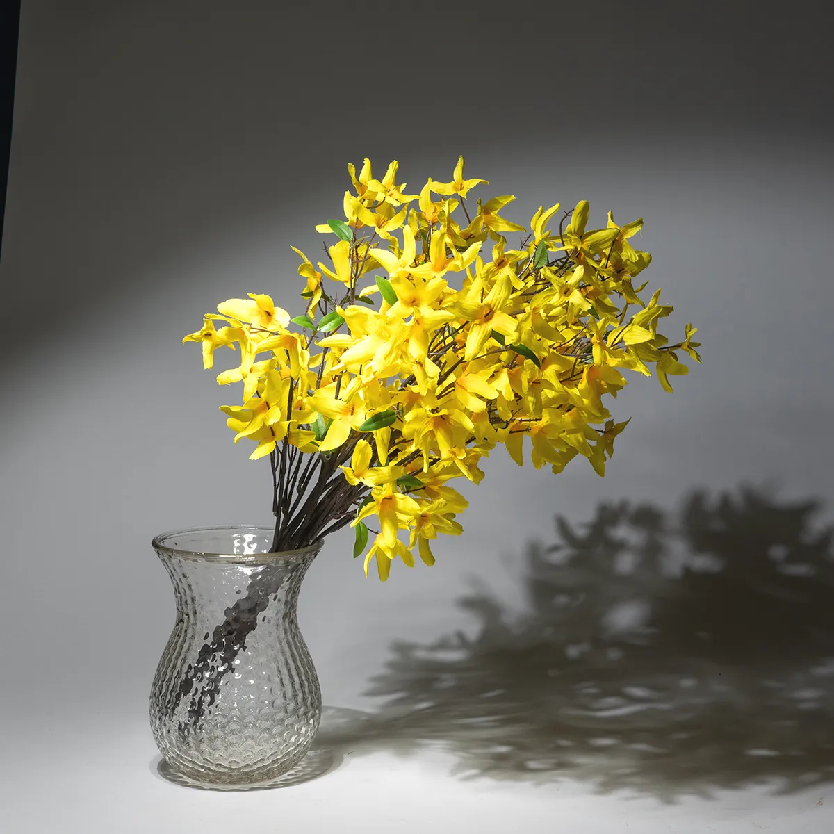 Yellow Artificial Faux, Fake Forsythia Flower
