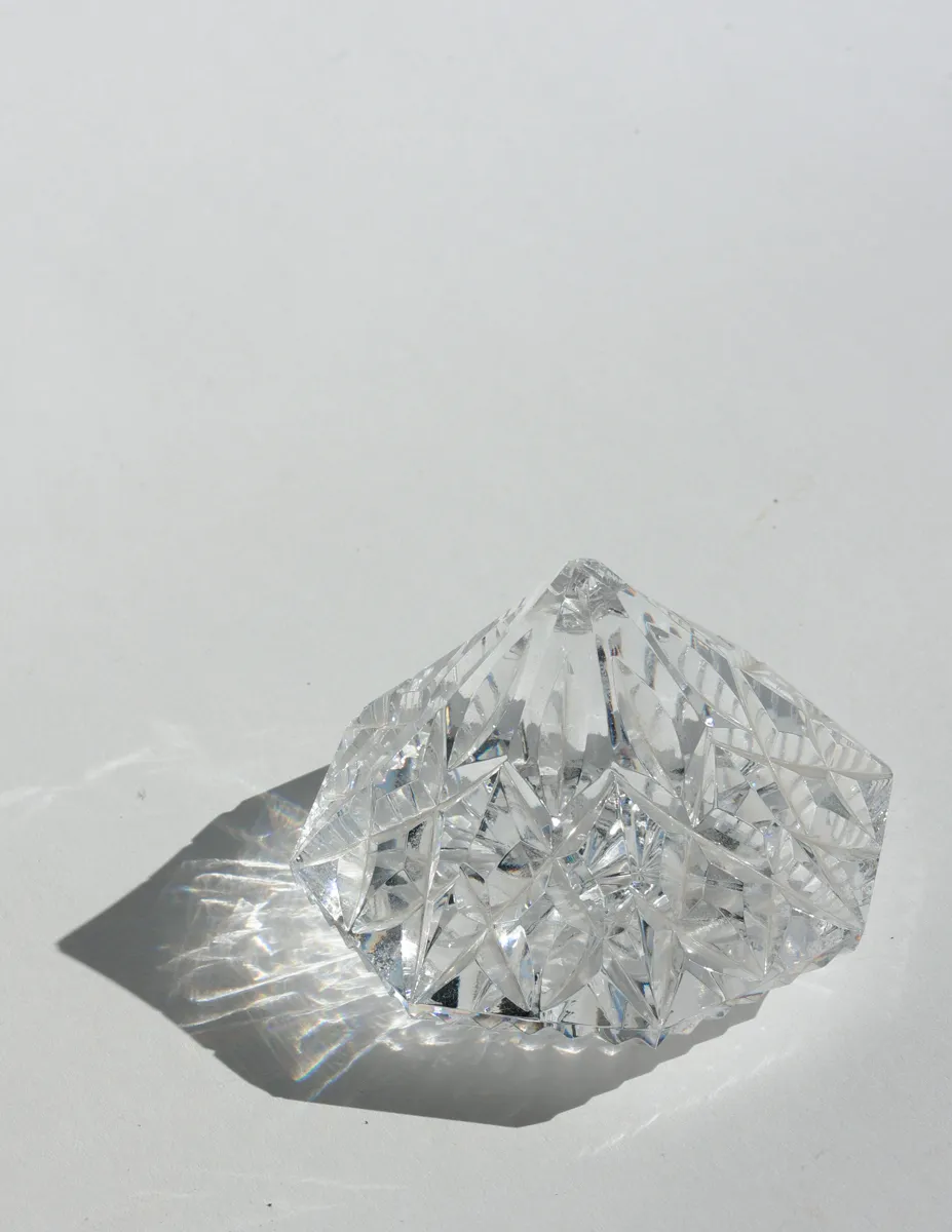 Diamond Shaped Crystal Paper Weight