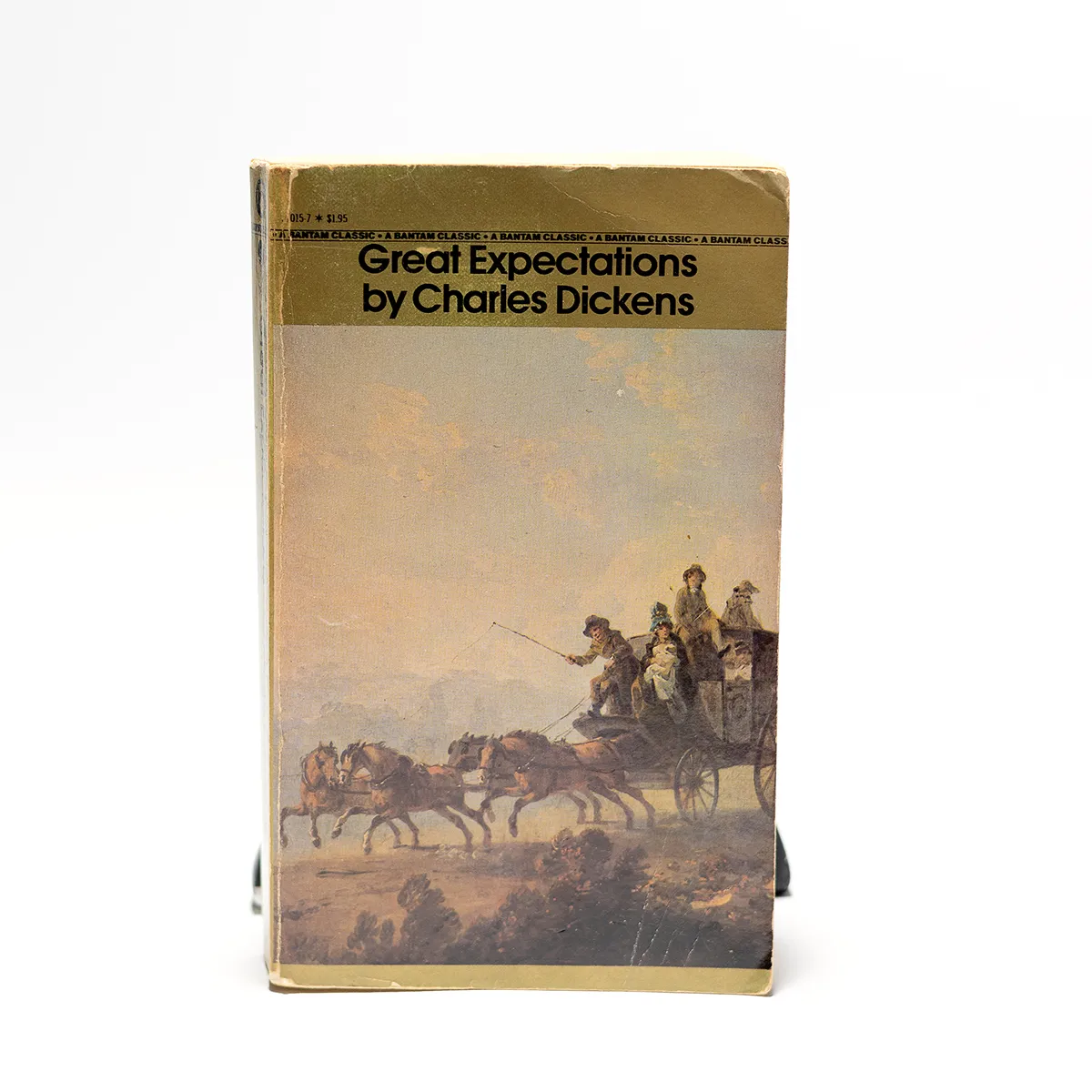 Vintage Classic Paperback Book "Great Expectations" stagecoach on the cover - 7" x 4.25" 1"
