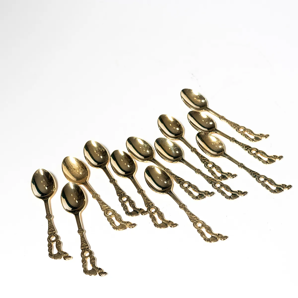 Gold Plated Camel Demitasse Spoon - 4"