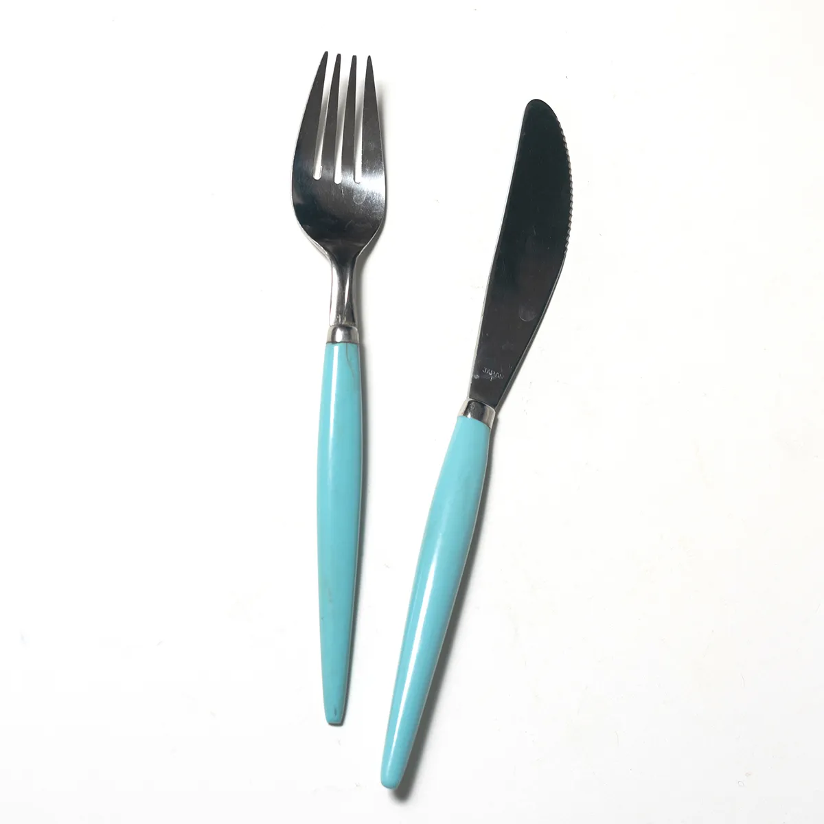 Vintage tiffany Blue Fork and Butter Knife 1 set