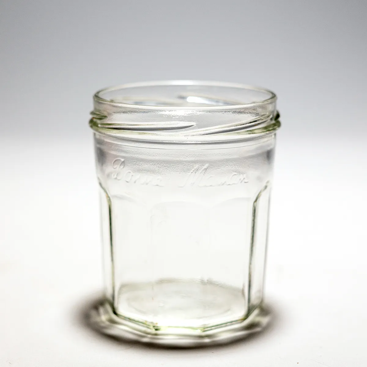 Medium Lidded Clear Jar