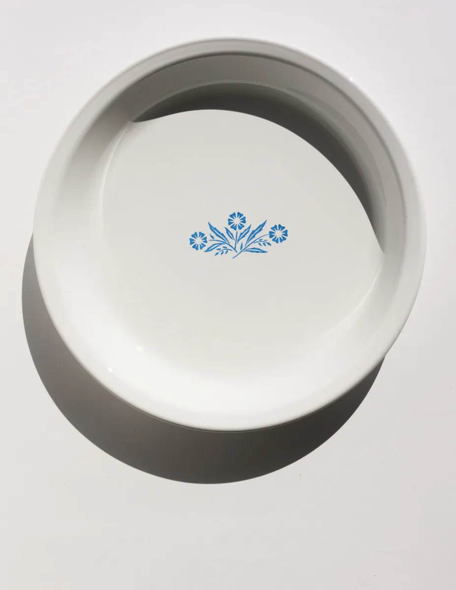 Vintage Corning Ware Blue Cornflower Pie Plate.