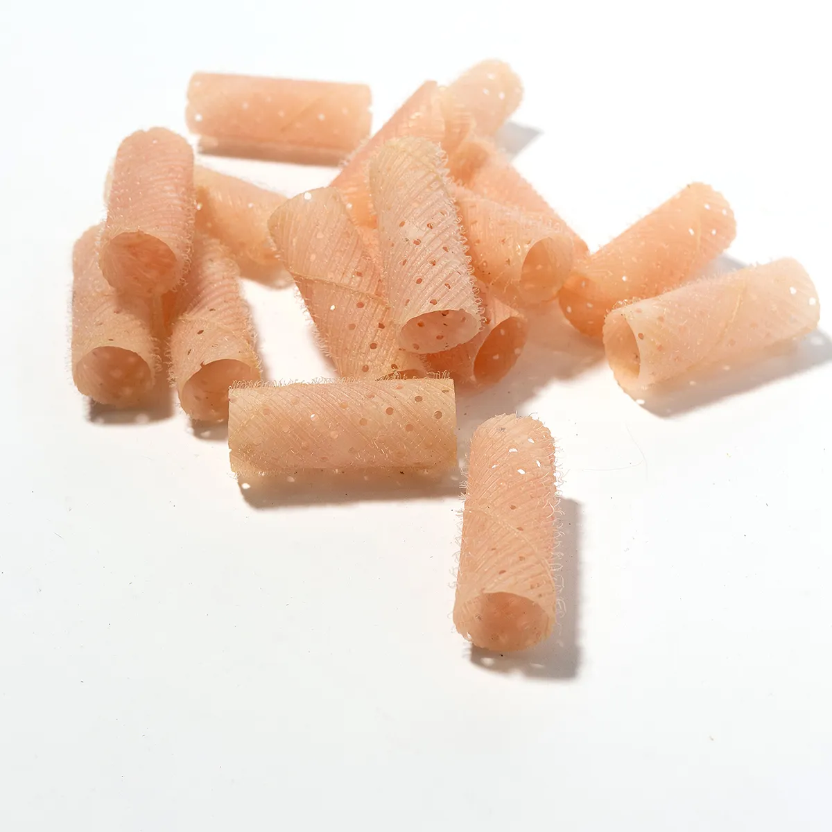 Pink Curler, Vintage Velcro Hairs Set of 16 - 2.5"