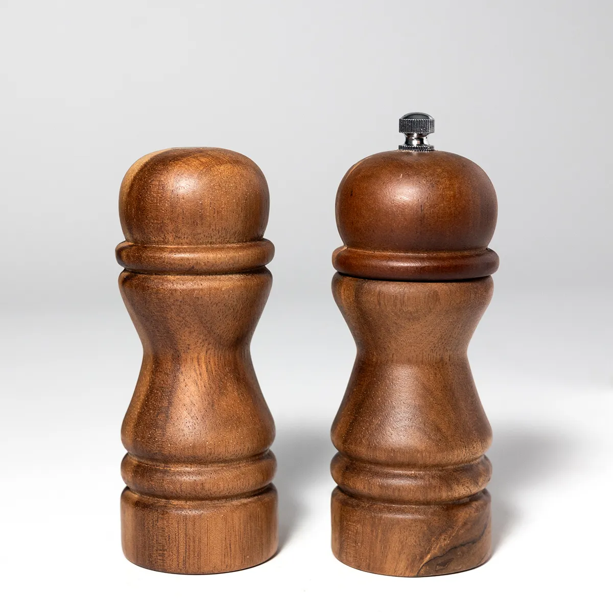 Salt and Pepper Mill, Wood, Natural Red Wood