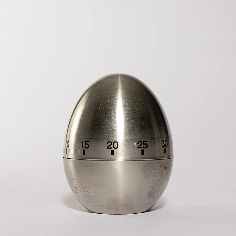 Silver Egg Timer - 2.5"