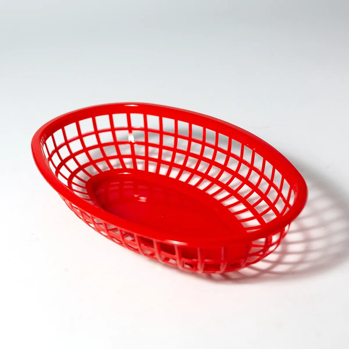 Red Plastic Hamburger To go tray, Fast Food, Food Truck, Deli Basket