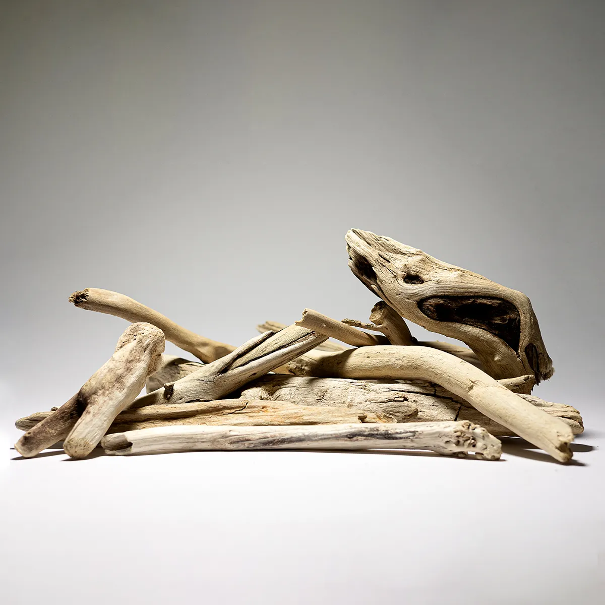 Authentic Southern California Beachwood Taupe Weathered battered wood pieces small