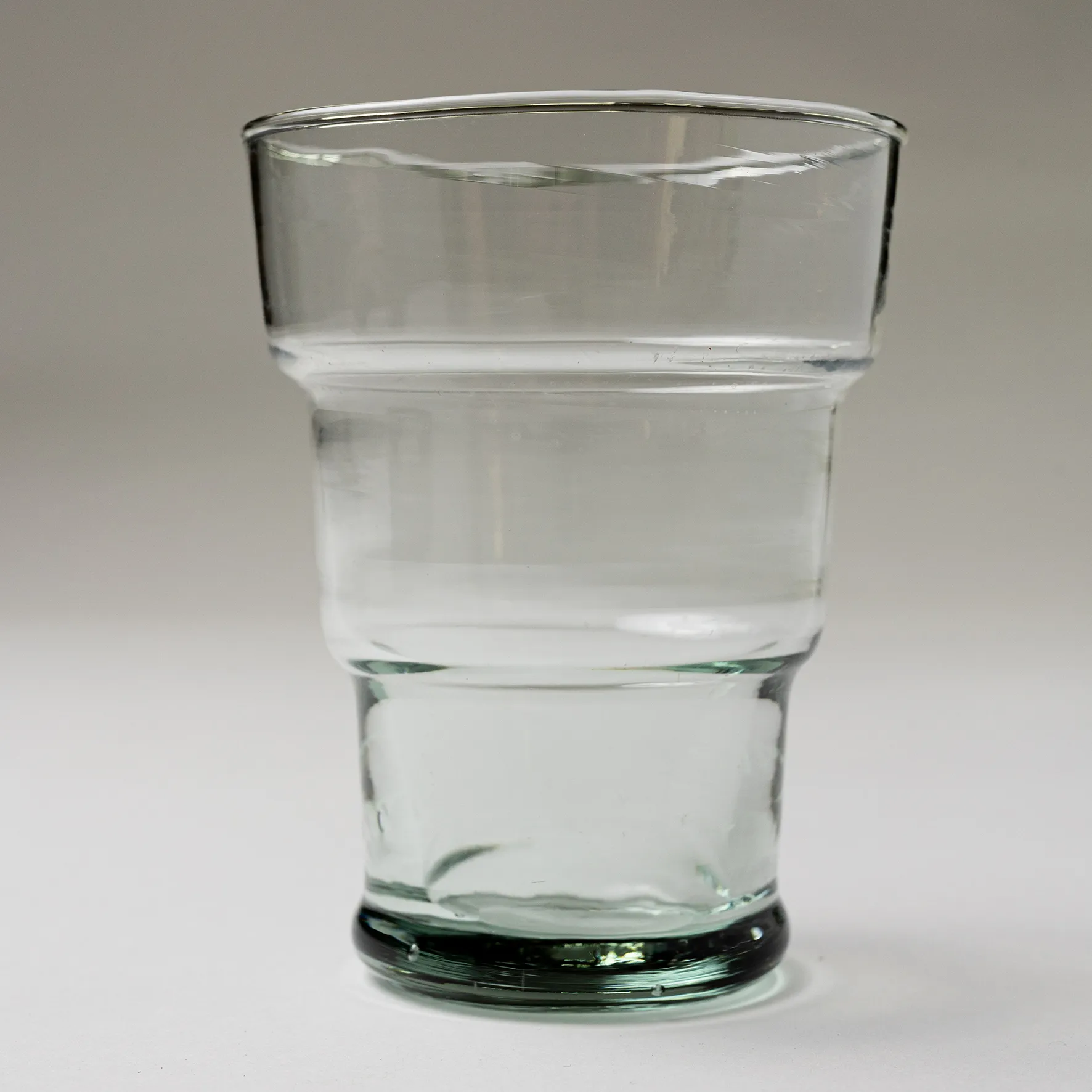 Clear with a Hint of Green Glass with 3 Tiers - 4.5" x 3.5"