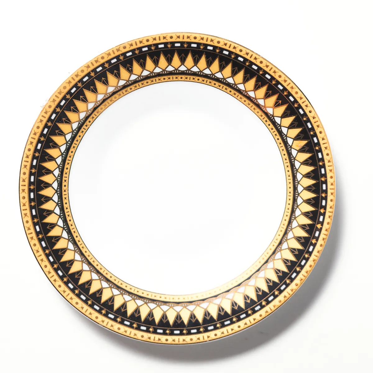 Very Small Gold and Black Design Plates