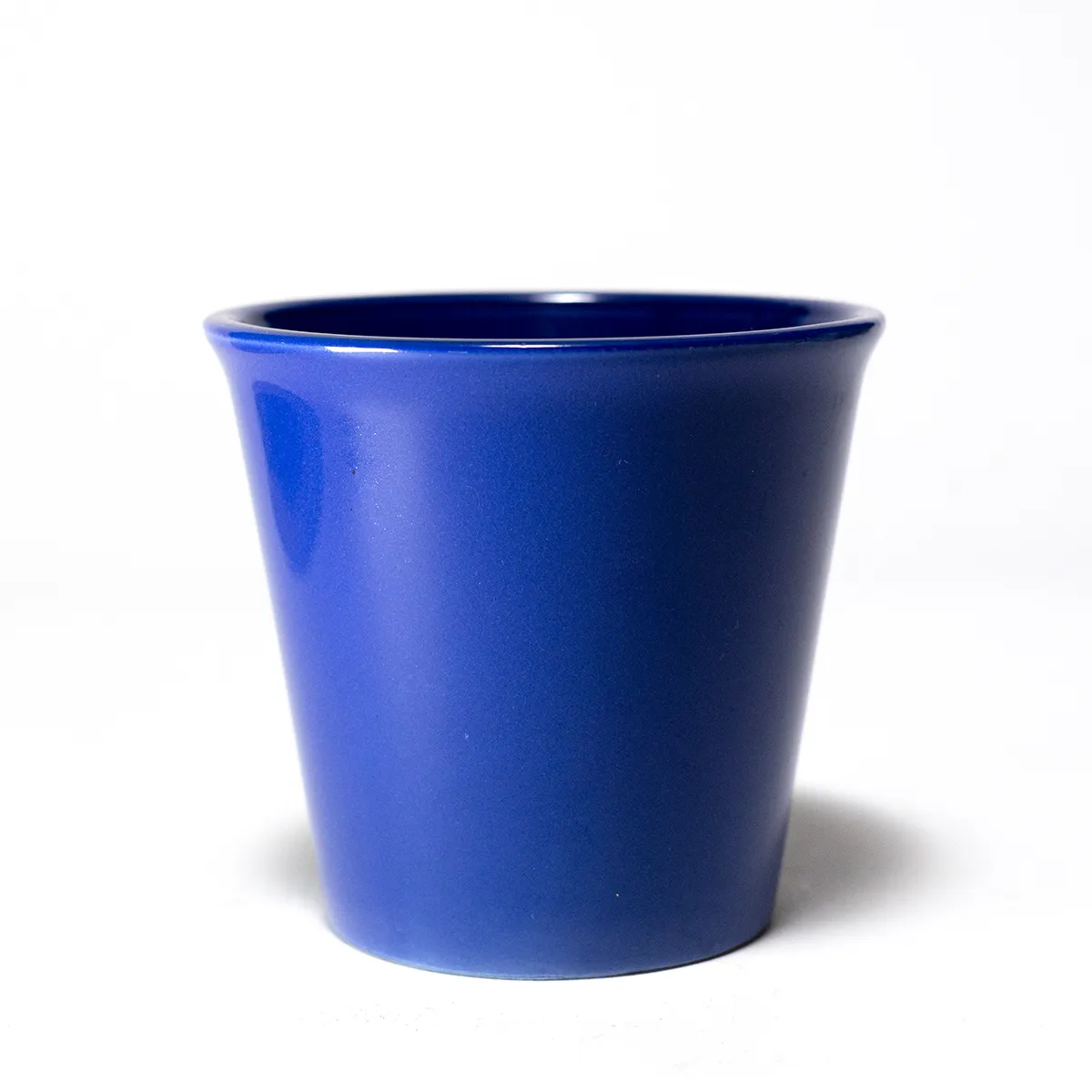 Cobalt Blue Polished Ceramic Planter. House Plant Pot
