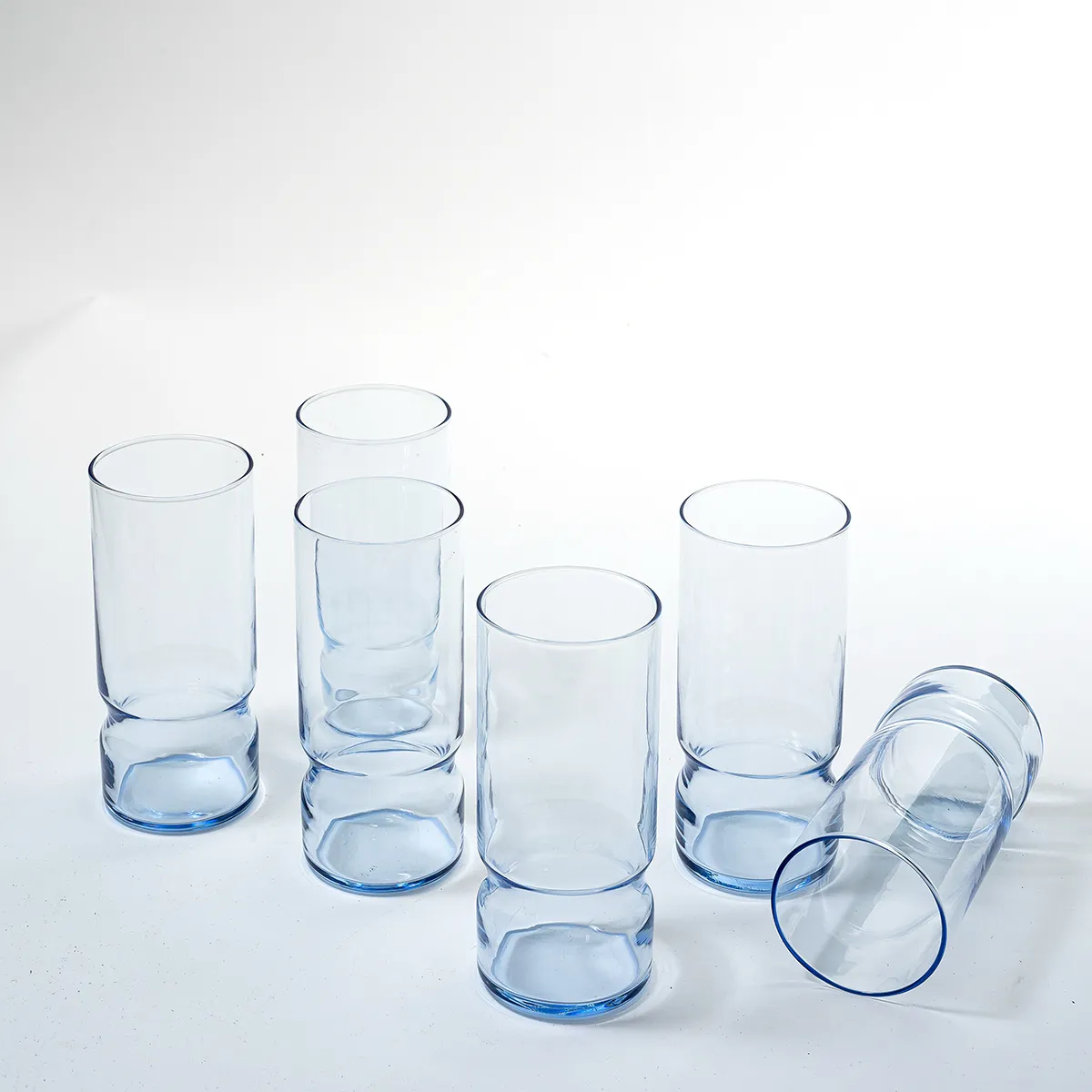 Libbey Light Blue Cooler Tumbler Water Glass - 6.25" x 2.75"