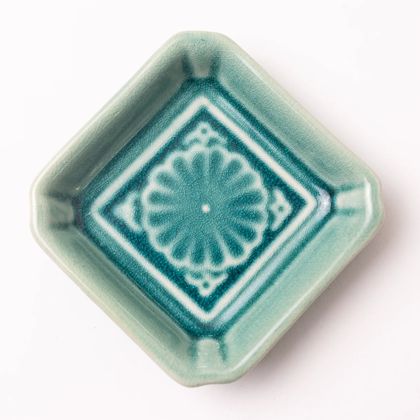 Small Green Blue Ramekin - .75" x 3.25"