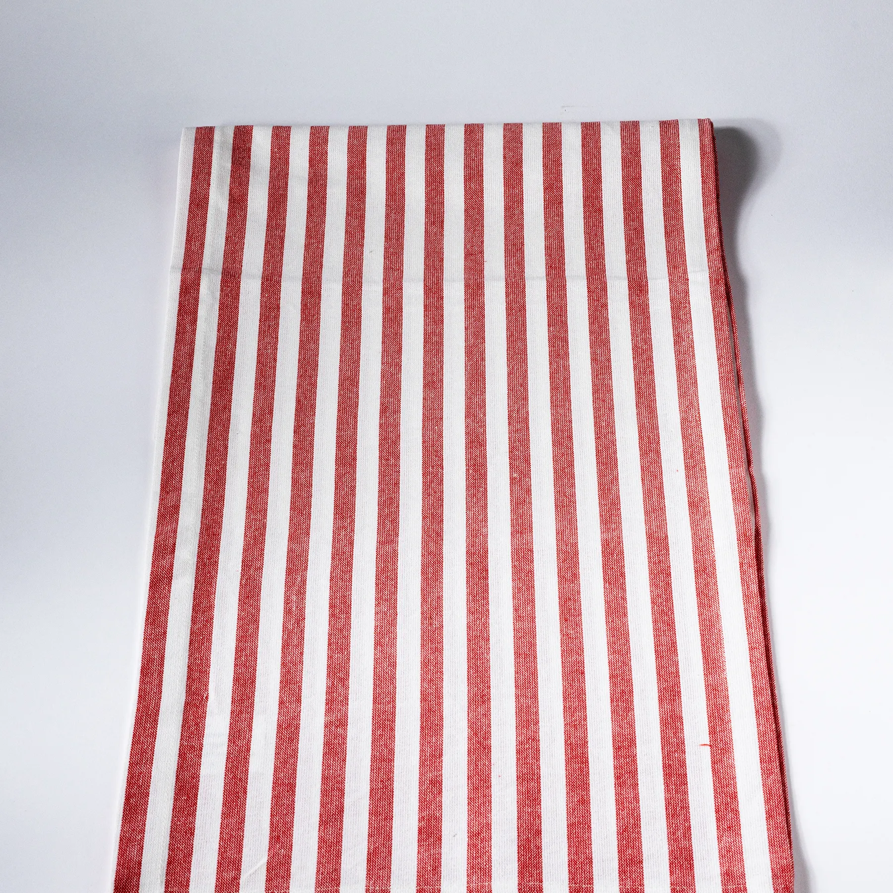 Red and White Striped Table runner