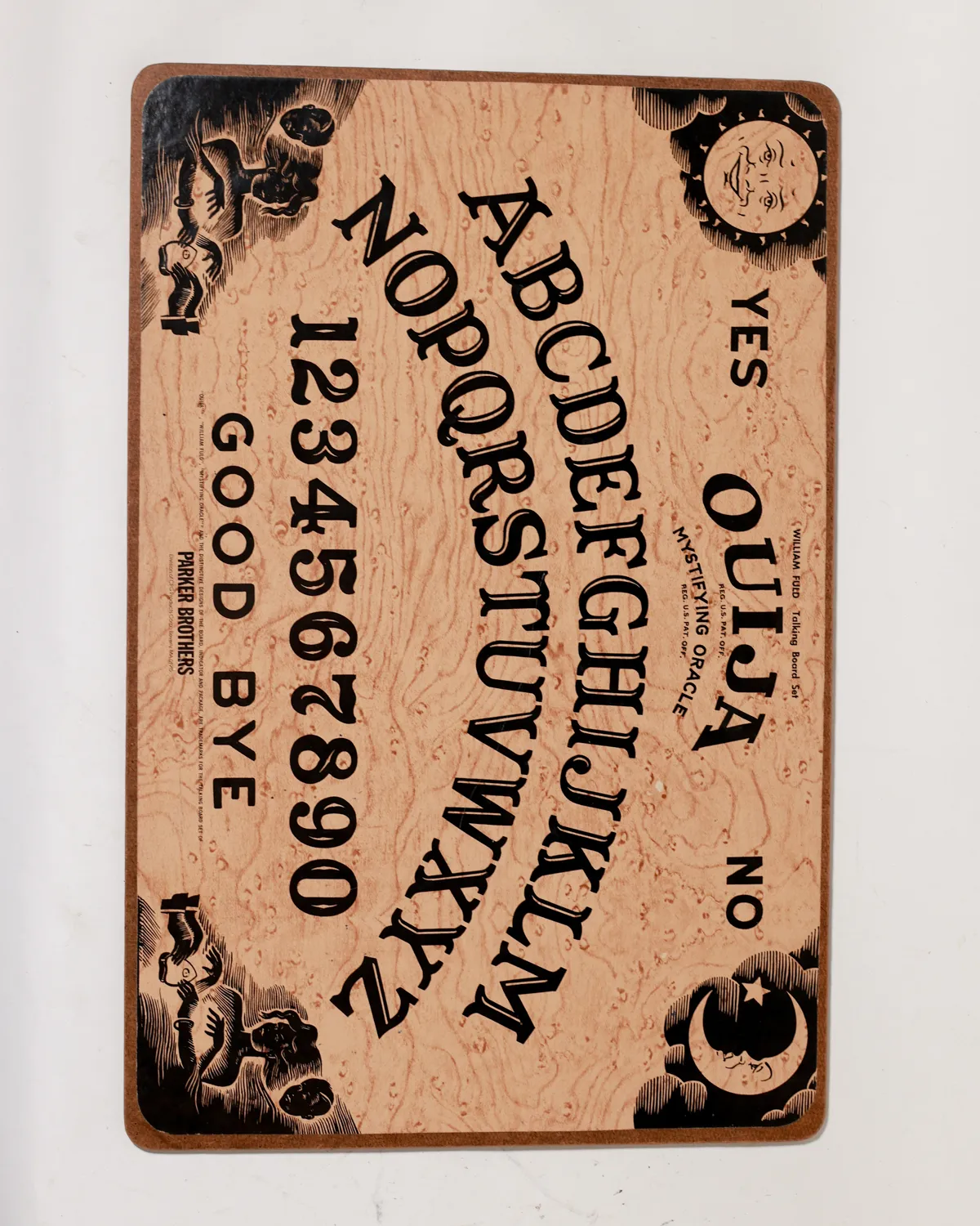 Vintage Ouija Talking Spirit Board Occult Prop, Board Game