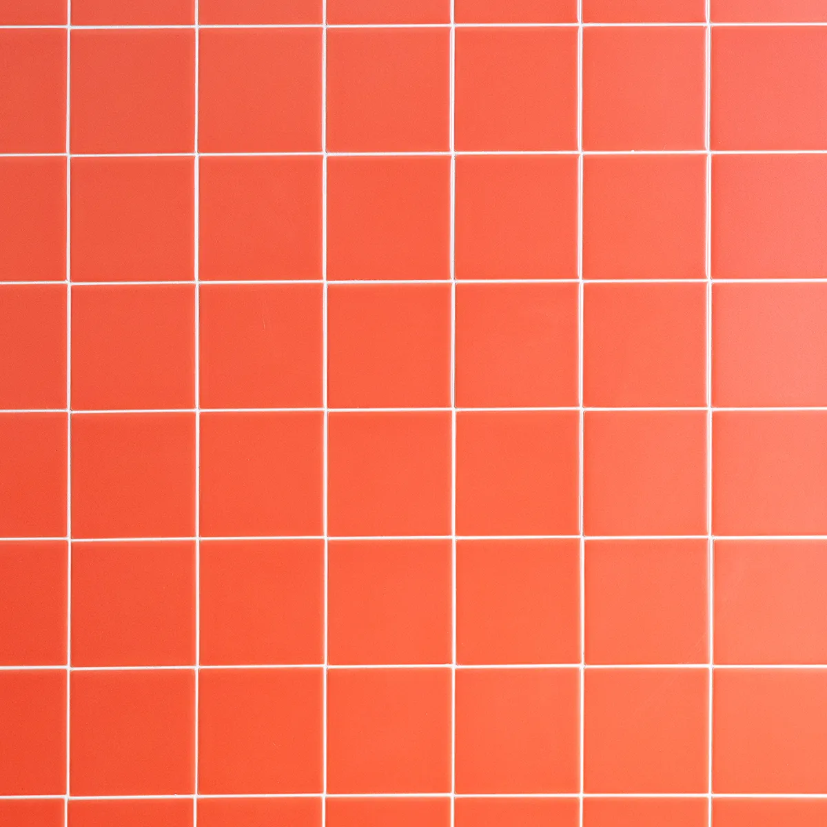 Coral 4x4 tile with White Grout, Tabletop Photography Surface