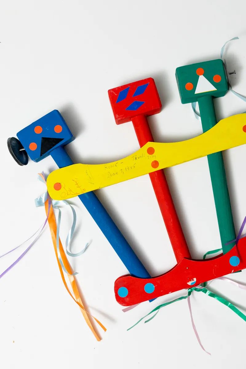 Colorful Children's instrument Like a Tamborine from Italy