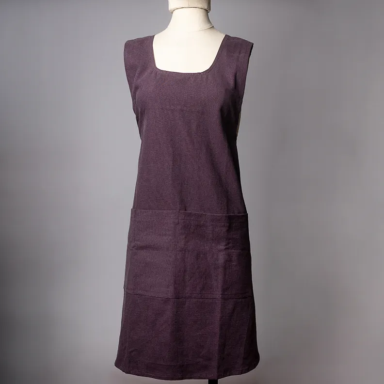 Wrap Around Purple Smock Apron