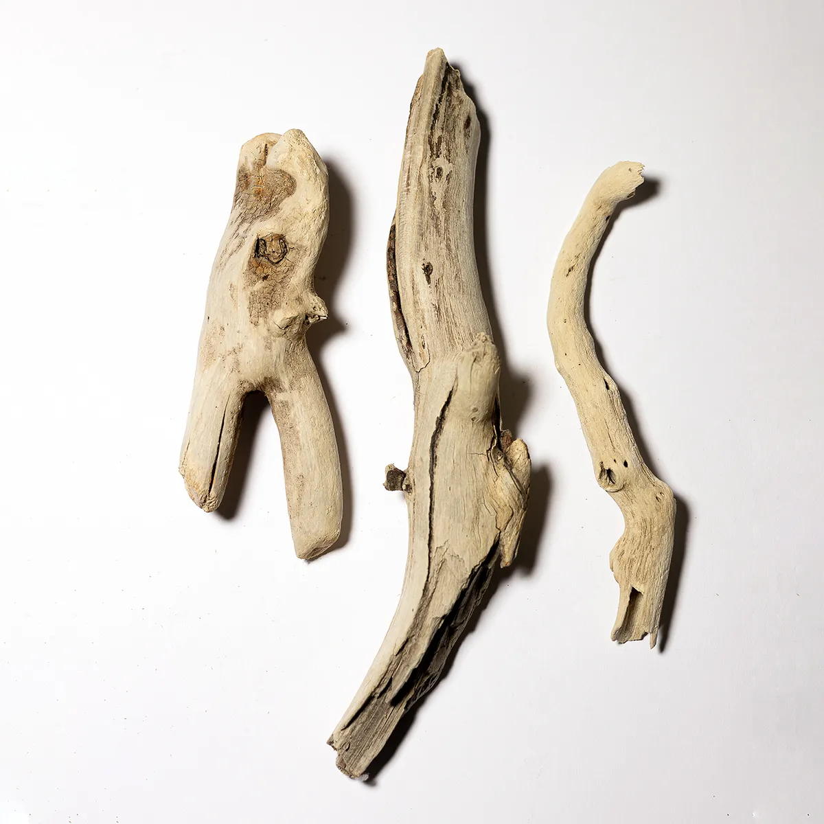 Authentic Southern California Beachwood Taupe Weathered battered wood pieces medium