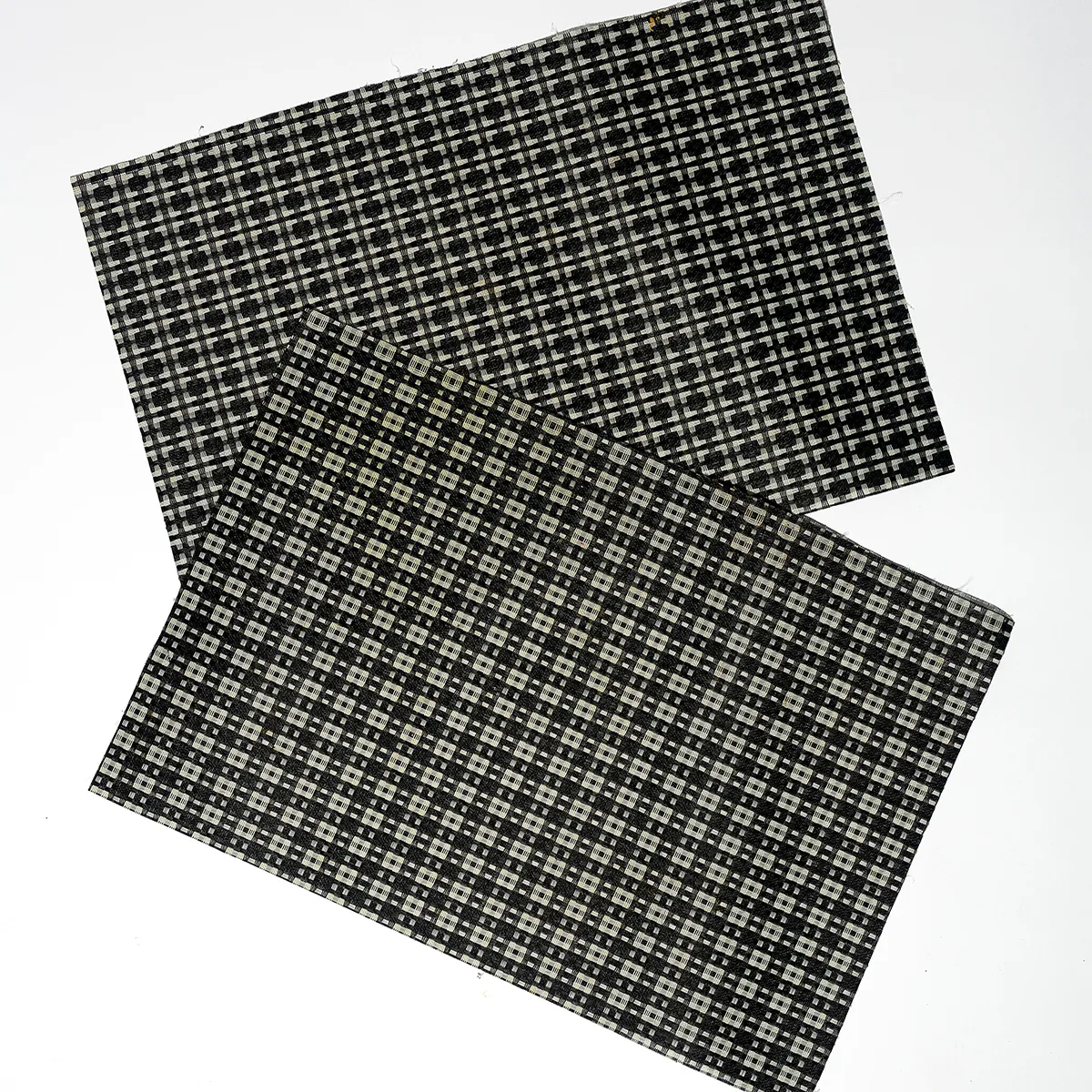 Black and White Vinyl placemats - 19.5" 13.5"