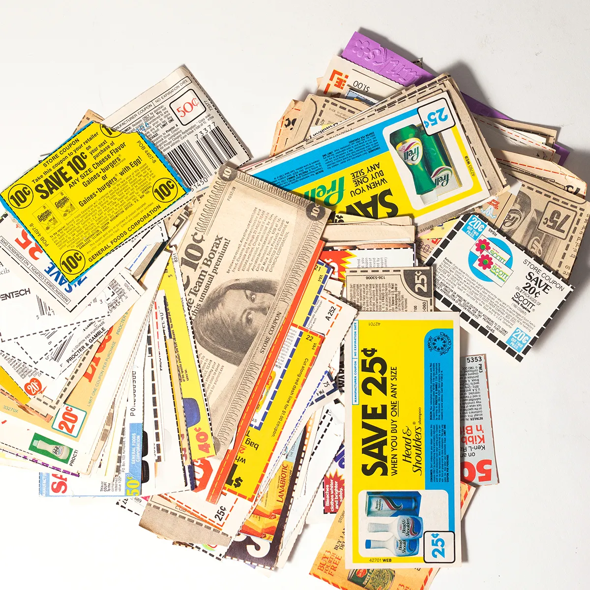 Vintage Lot of Grocery Store Paper Coupons