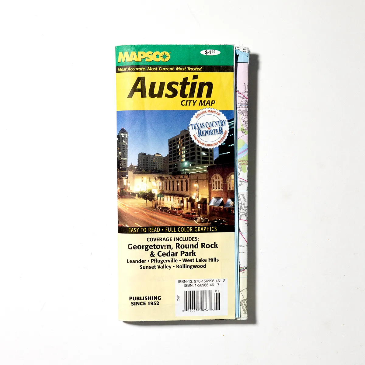 Vintage Full Sized Road Map by Mapsco