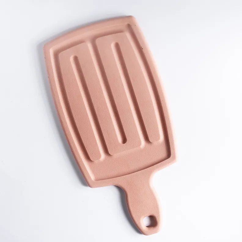 Pink Silicon Cutting Board - 14" x 7"