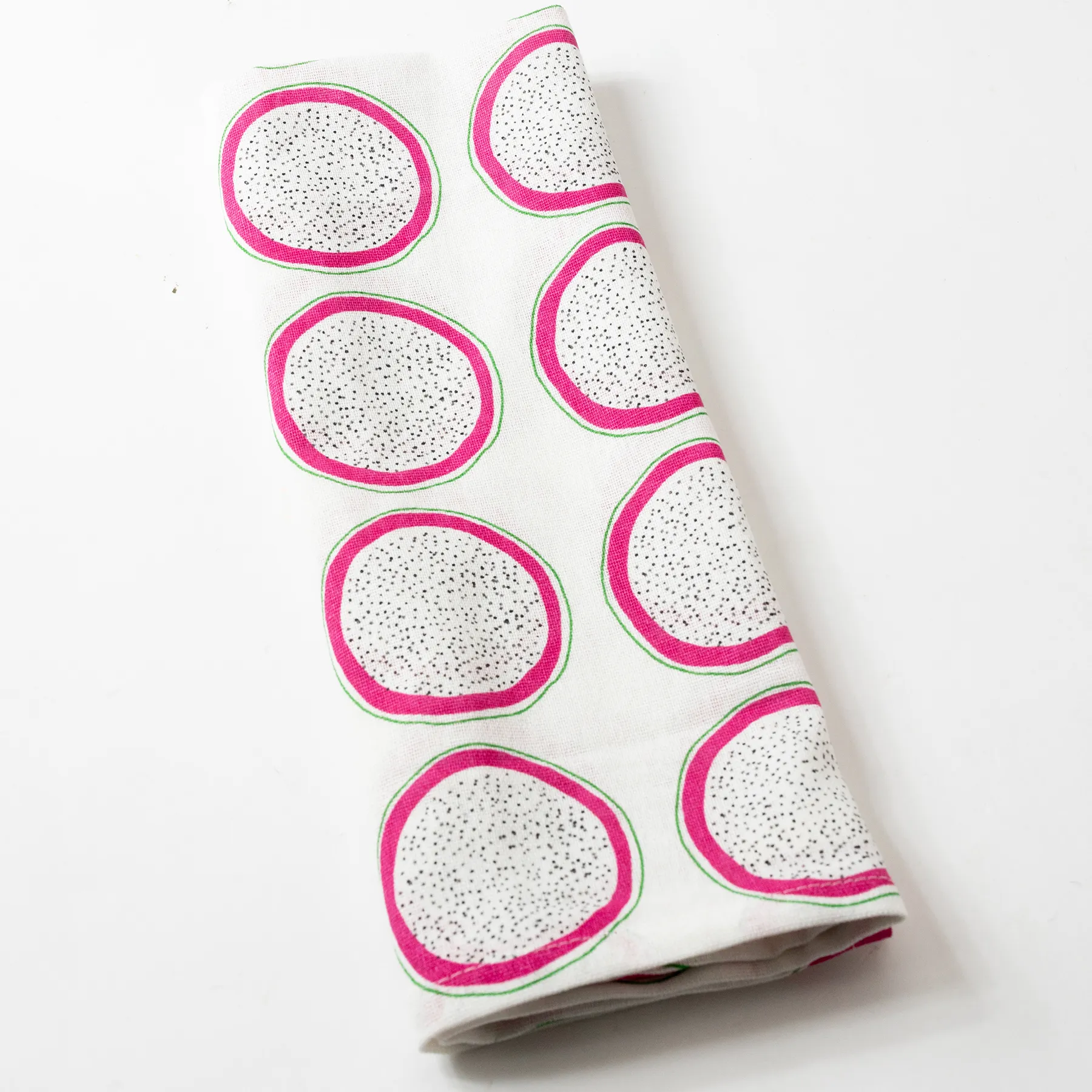 Dragon Fruit Print Kitchen Towel - 18" x 24"