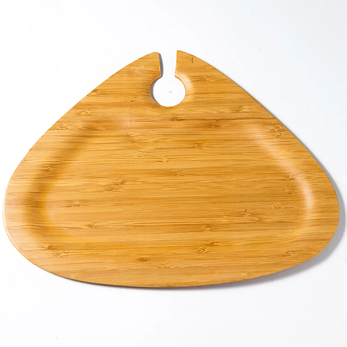 Totally Bamboo Snack Plate Triangle Charcuterie tray