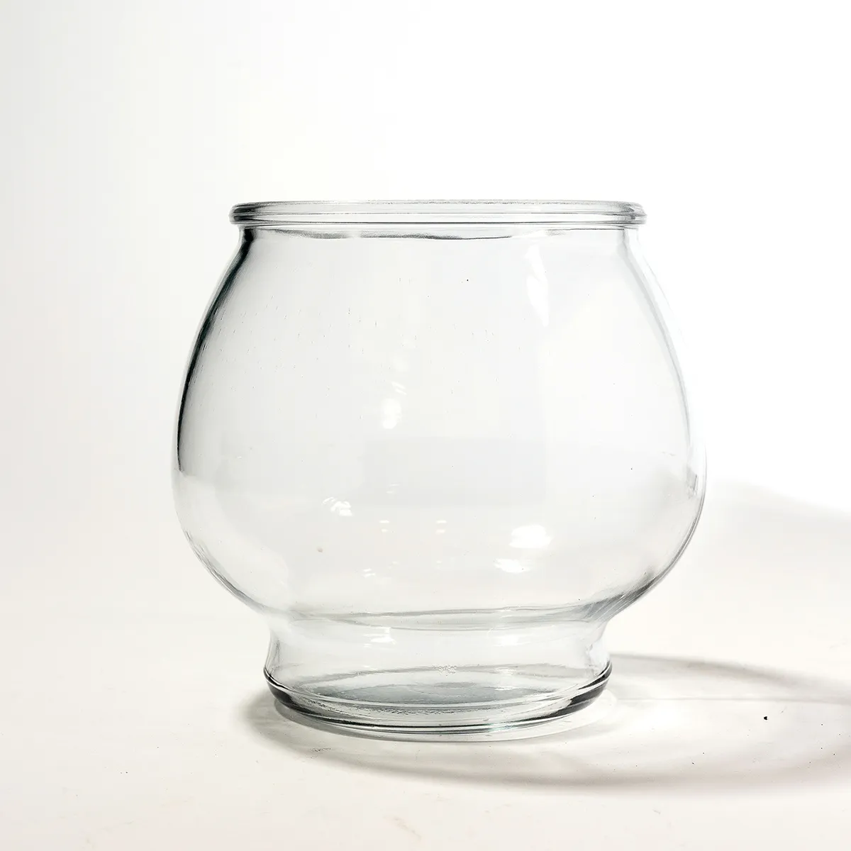 Footed Multi Purpose Glass Fishbowl Beginner Tank - 7" x 6.5" 