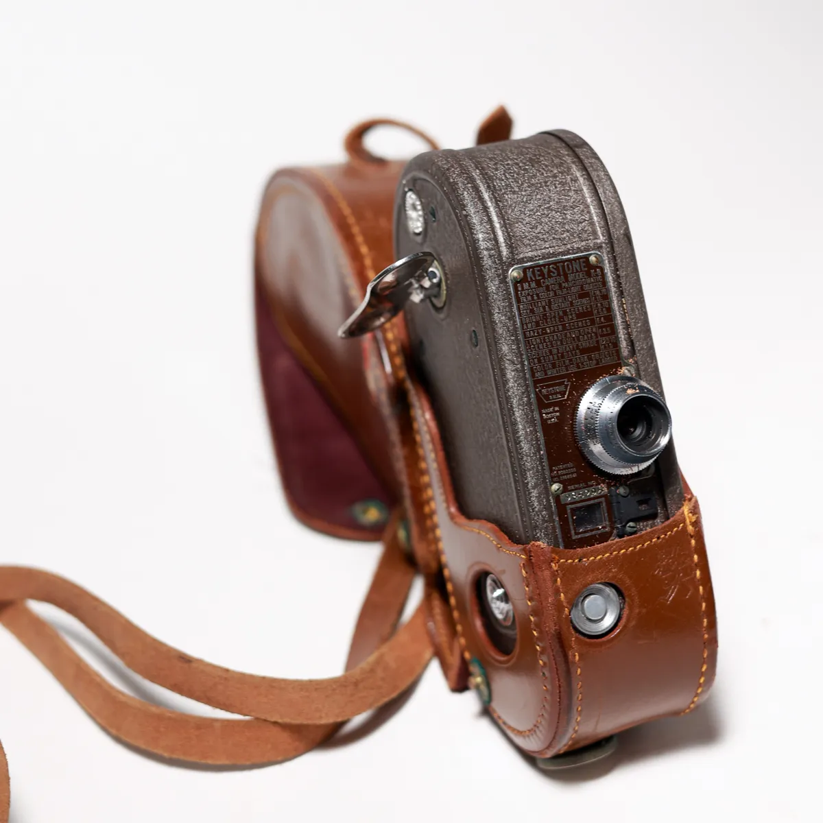 Keystone 8mm Vintage Film Camera Leather Case