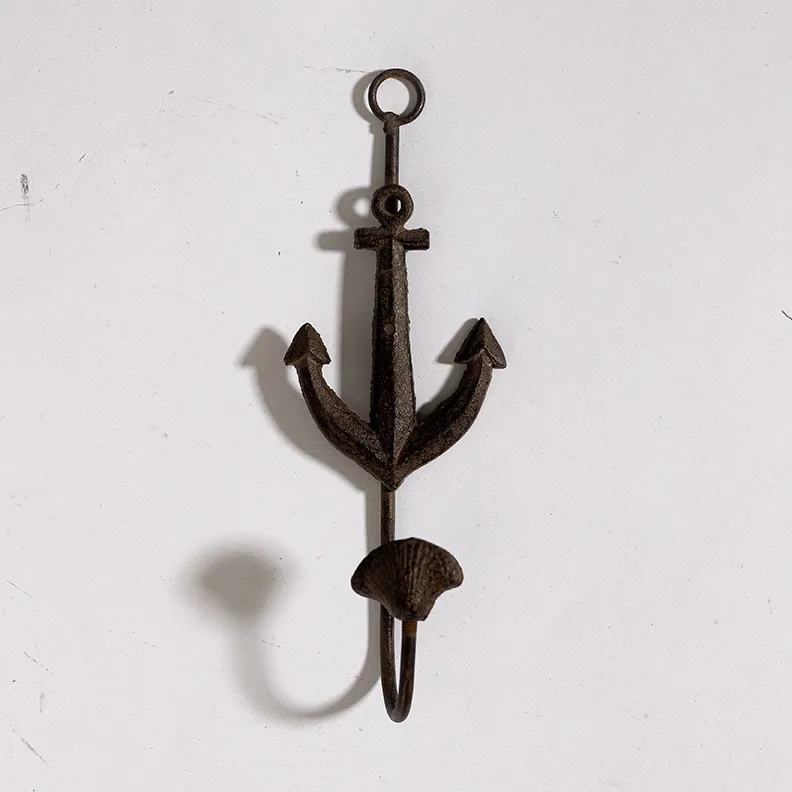 Iron Metal Anchor wall hanger - 8" x 3"