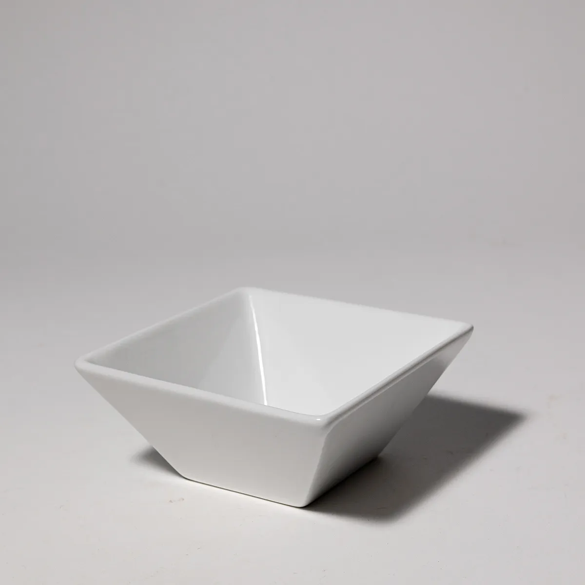 White Ceramic Square Cereal Bowl